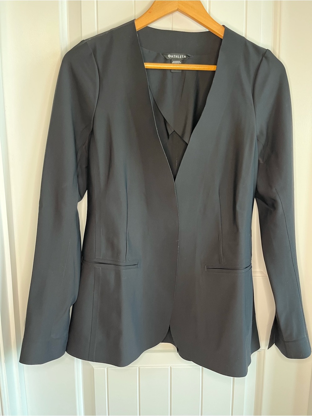 Athleta Black Open-Front Women's Blazer